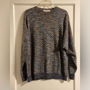 Pronto Uomo 3D Knit Textured Coogi Sweater Jumper Pullover Grandpa Men’s XL